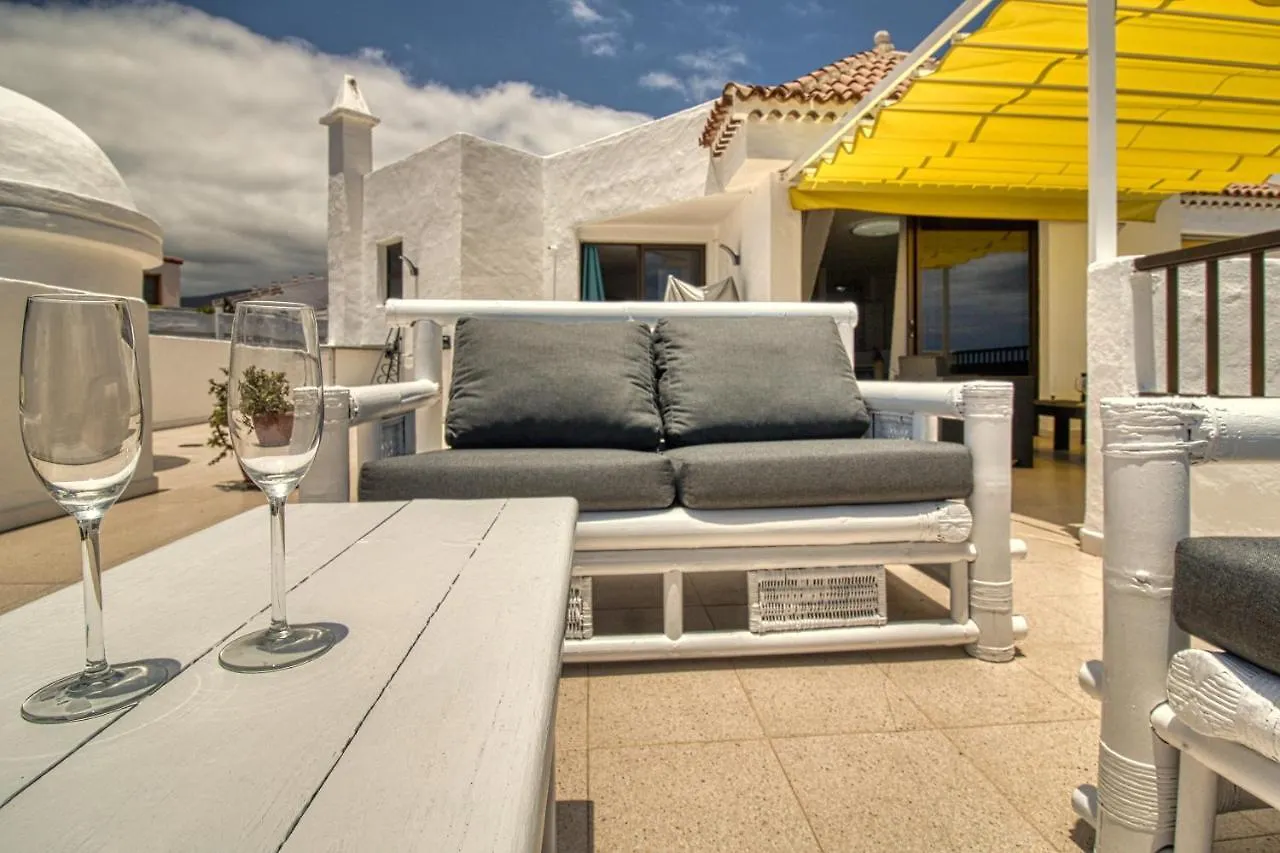 Penthouse Sea View Jacuzzy Terrace & Pool Apartment Playa Fanabe Spain