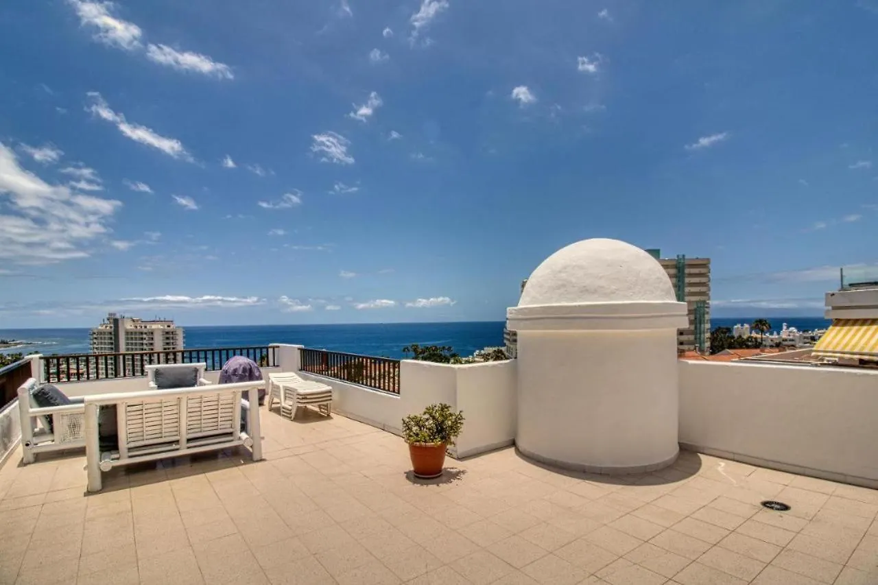 Penthouse Sea View Jacuzzy Terrace & Pool Apartment Playa Fanabe Spain
