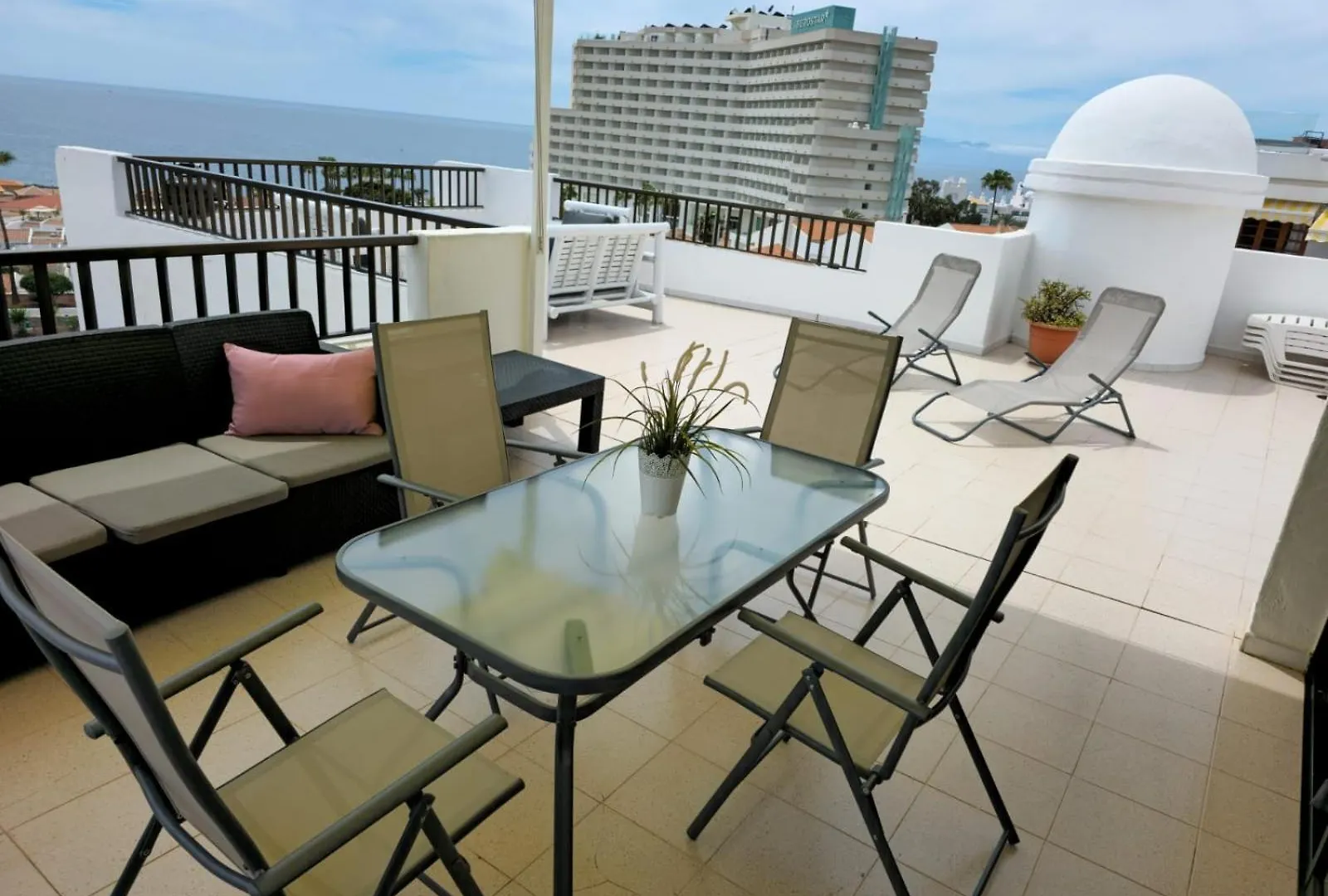 Penthouse Sea View Jacuzzy Terrace & Pool Apartment Playa Fanabe