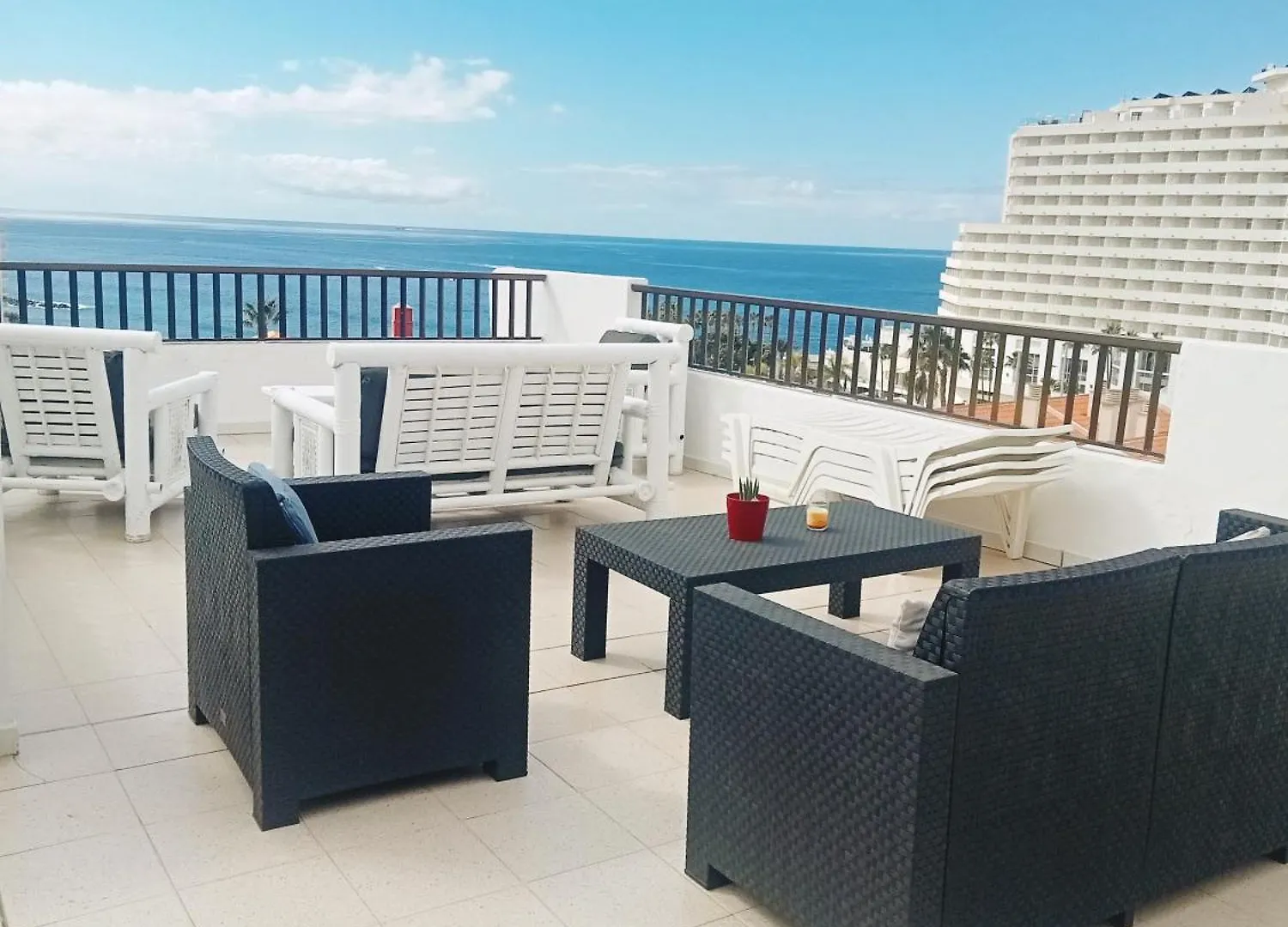 Penthouse Sea View Jacuzzy Terrace & Pool Apartment Playa Fanabe